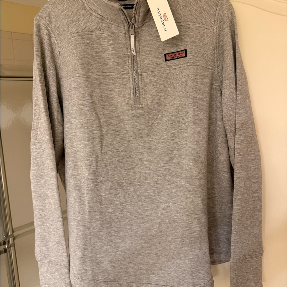 Vineyard Vines Heather Gray Women's Crew Neck Sweater - Picture 2 of 5